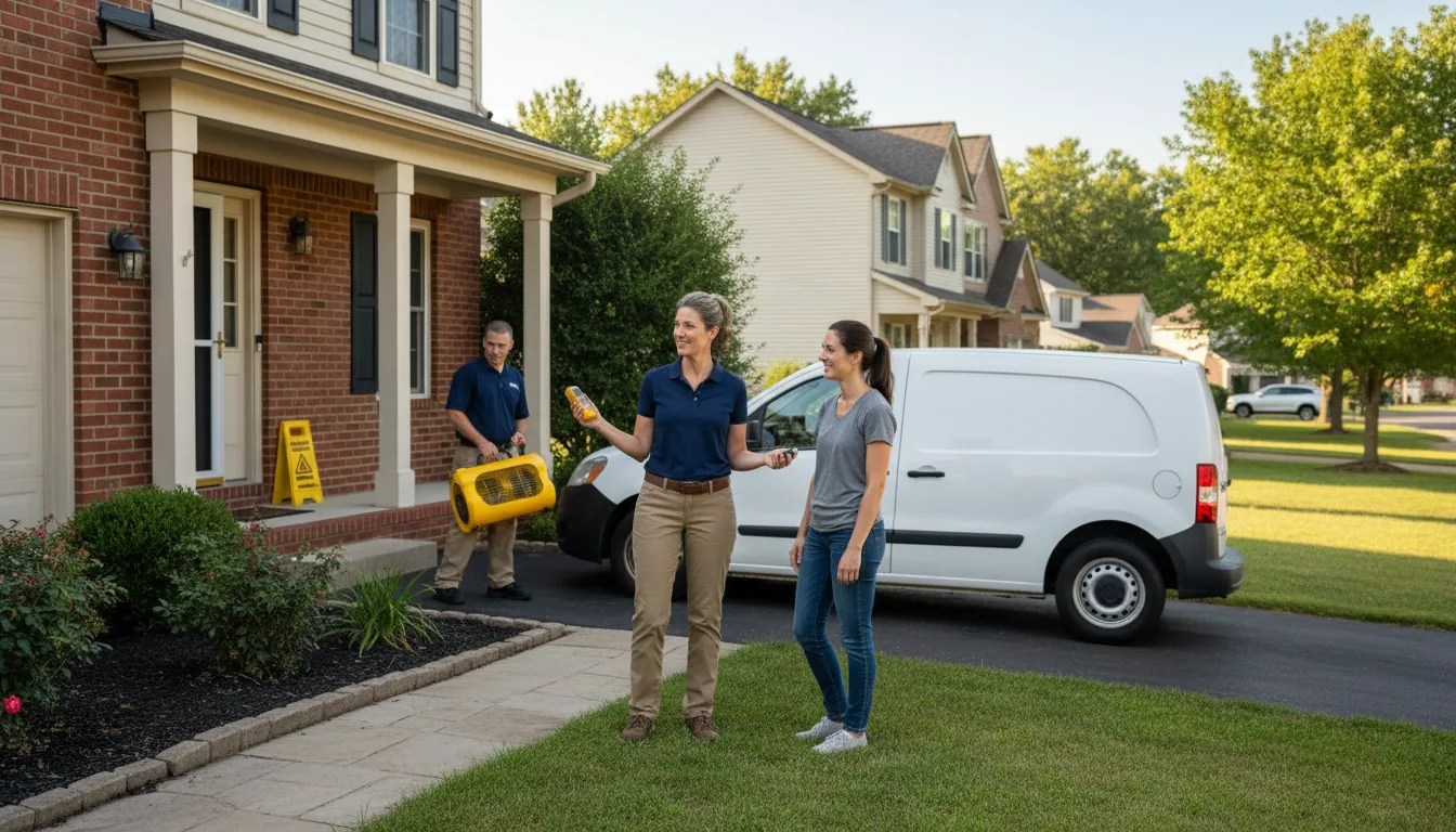Residential water damage restoration in Lutcher, LA